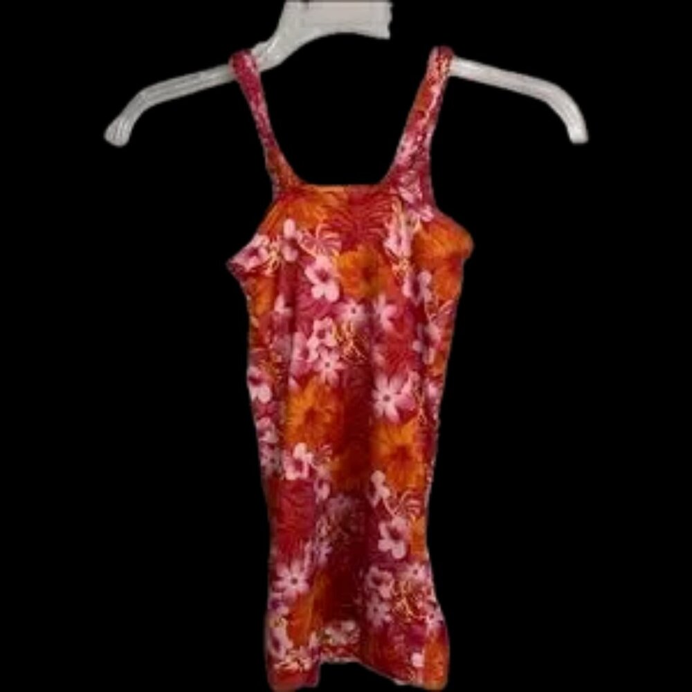 Gorgeous red dress with floral top half knee length 6y girls rare !! - Picture 7 of 11